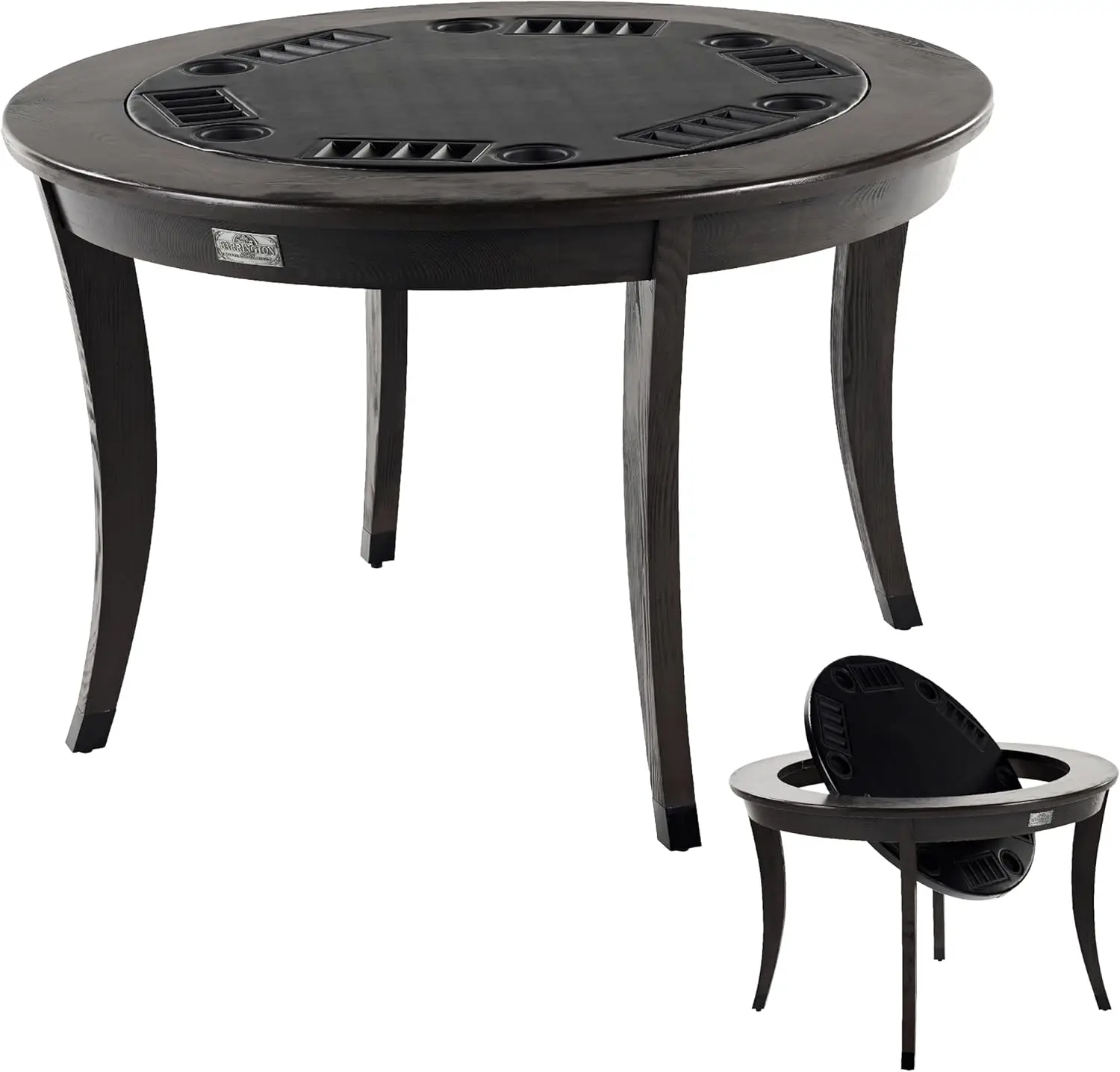 

Складной покерный стол Barrington Poker в нескольких стилях и покерный стол/коллекция обеденных столов, прочные мягкие рельсовые столы с