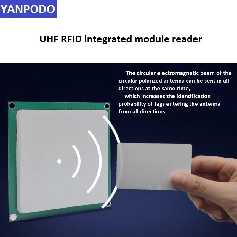 Yanpodo UHF RFID Integrated Module reader&writer 3dbi Antenna USB/TTL Aonnector with Raspberry Pi for Embedded System