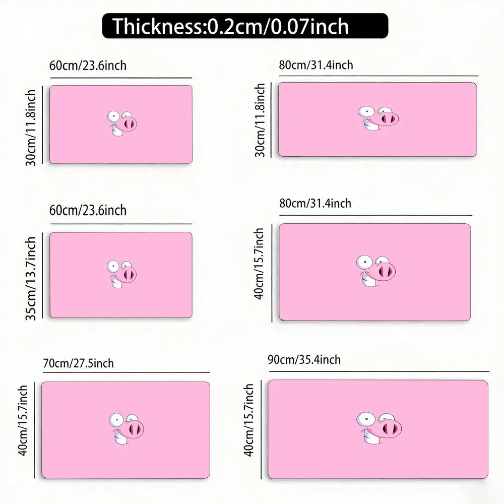 

Коврик для мыши с милыми мультяшными животными, большой коврик для компьютера, офиса, игр, XXL, резиновый, противоскользящий, игровой коврик для клавиатуры и мыши, длинный настольный коврик