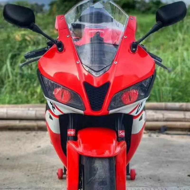 

For KAWASAKI Ninja250 Ninja300 NINJA 250 300 Motorcycle Accessories Front Fairing Headlight Sticker Guard Sticker - 1