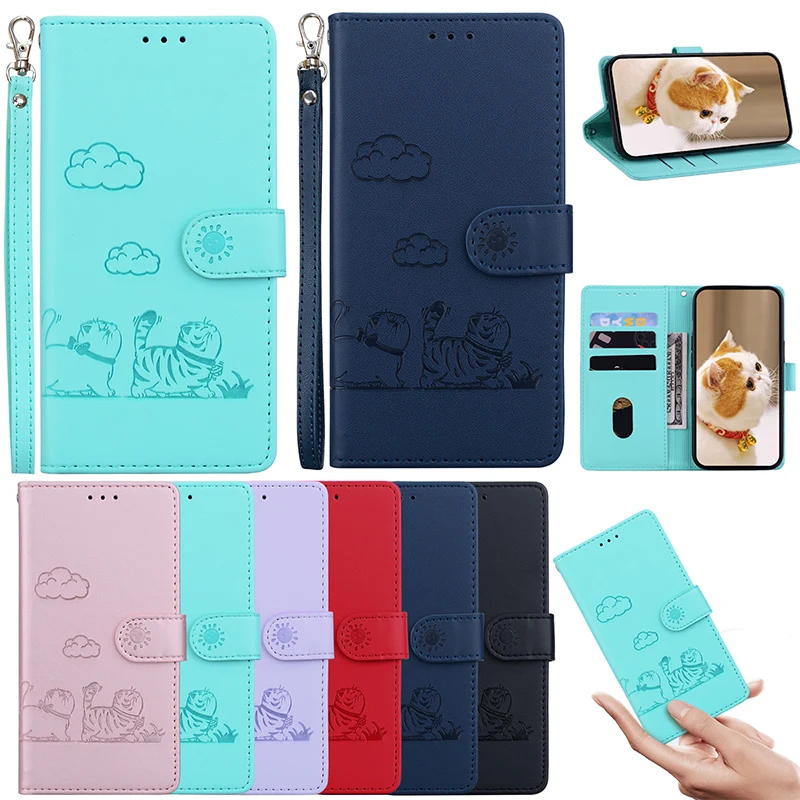 

Kitten Pattern Anti Theft Brush Wallet Flip Phone Cases For Google Pixel 5 6 9A 5a 6A 5XL 6 Pro 4A 4G 5G Magnetic Leather Cover