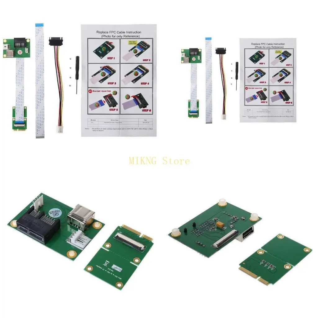 

Mini PCI E to pci для Express 1X с адаптером USB Riser Card, поддерживающим USB 2.0, лучшая распродажа