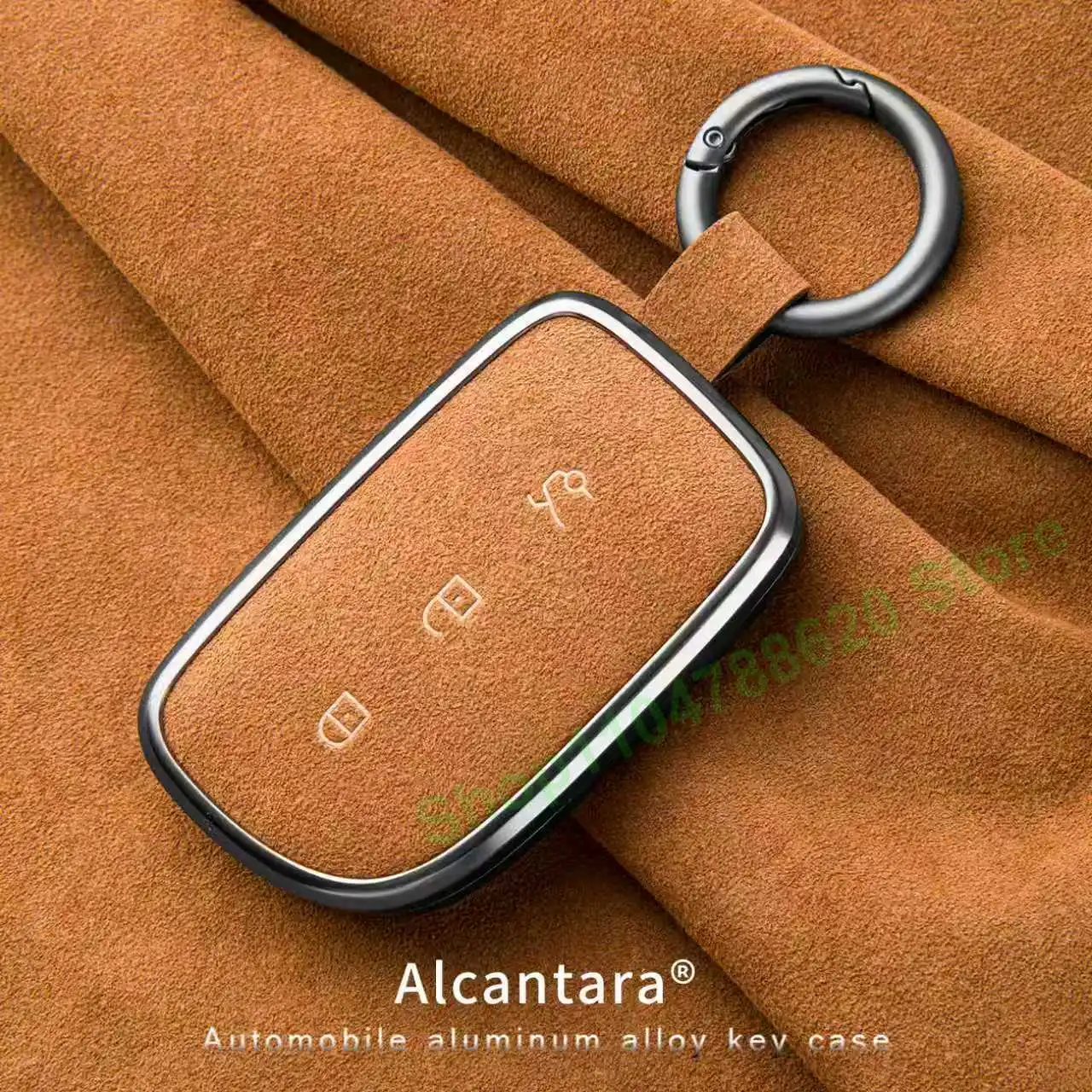 

Car Suede Key Case Shell Keychain for LYNK&CO 08 2026 Z20 Z10 900 10EMP Interior Decoration Accessories