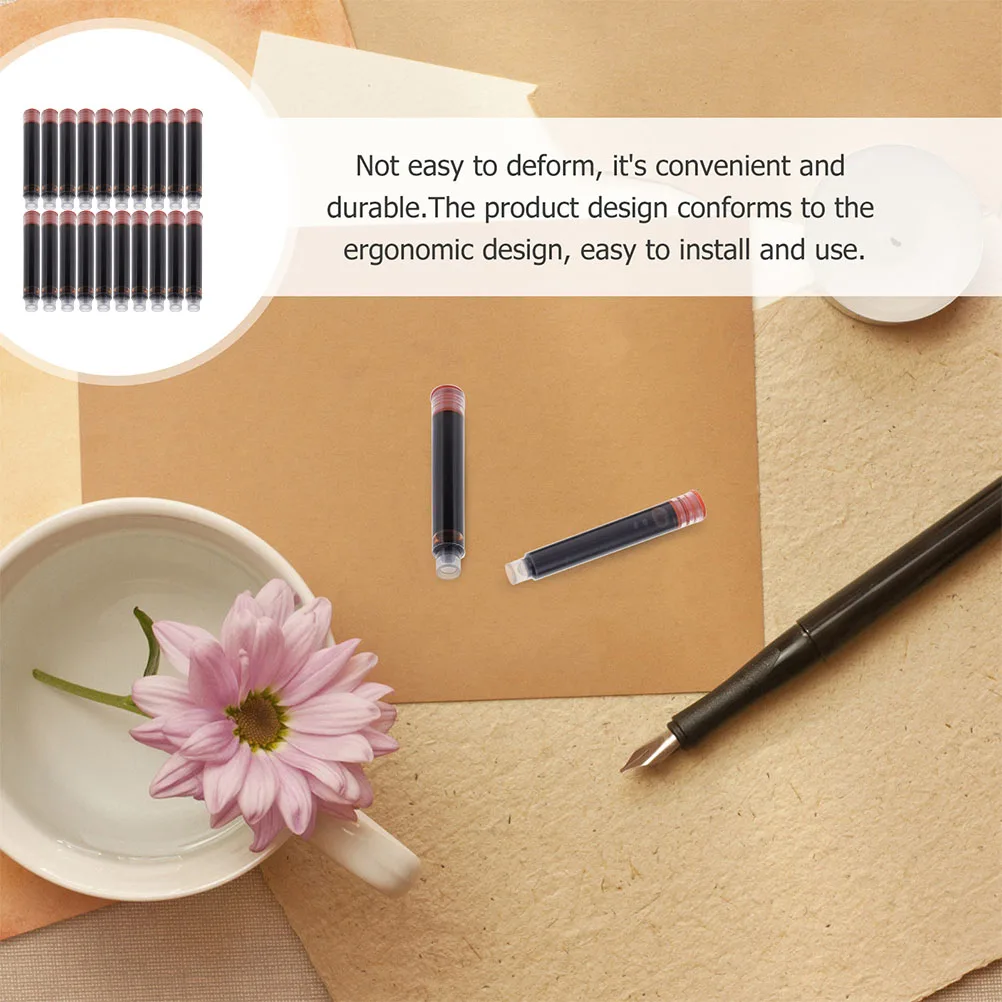 

100 Pcs Fountain Pen Ink Office Refills Converter Replacement Writing Refillable