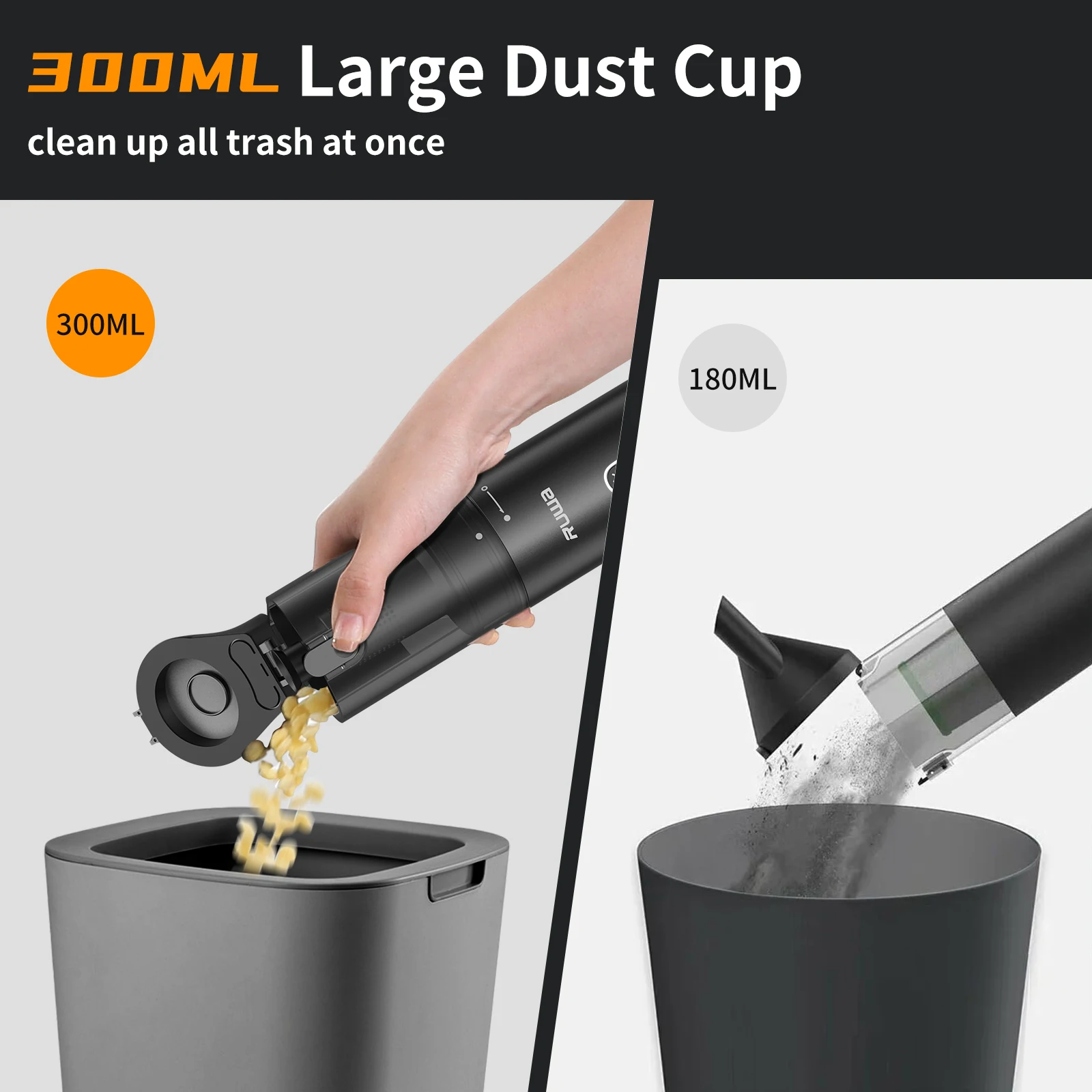 Aspiradores de pó poderosos Chuboor para carros e casas com filtro HEPA limpam efetivamente poeira, detritos e cabelos, presentes de Natal