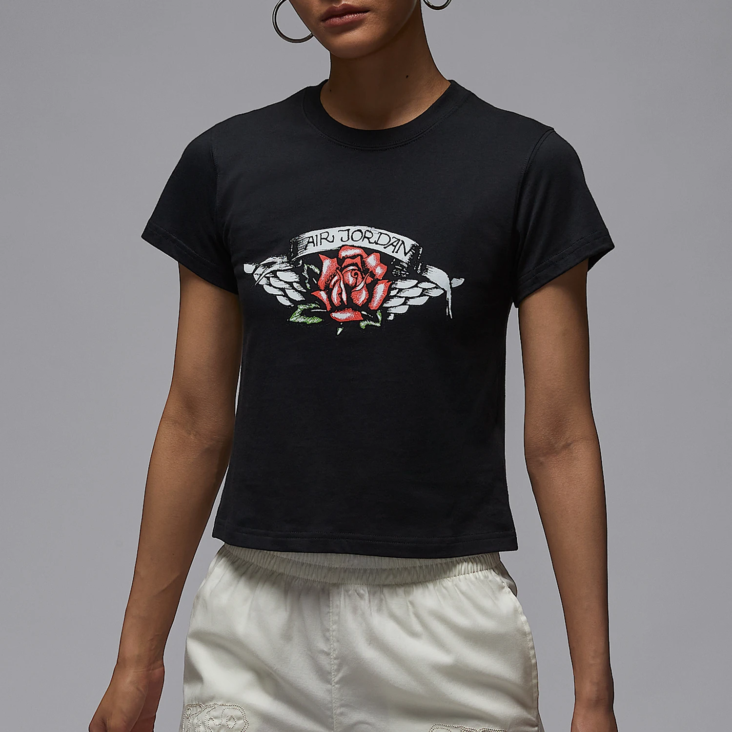 

Nike genuine Jordan Flight Women's Breathable Sweat-Wicking T-Shirt HV0219-010