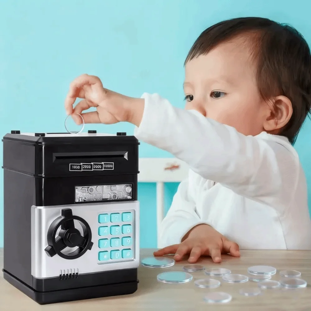Elektronisch slot Elektronische geldkluis voor kinderen Digitaal toetsenbord Wachtwoordbescherming Kinderen Spaarpot LED-display