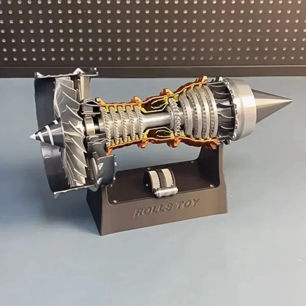 Rollos brinquedos a380 TR-900 aviação turbofan aeronave jato figura de ação motor montado modelo ciência aeronaves brinquedos menino presentes
