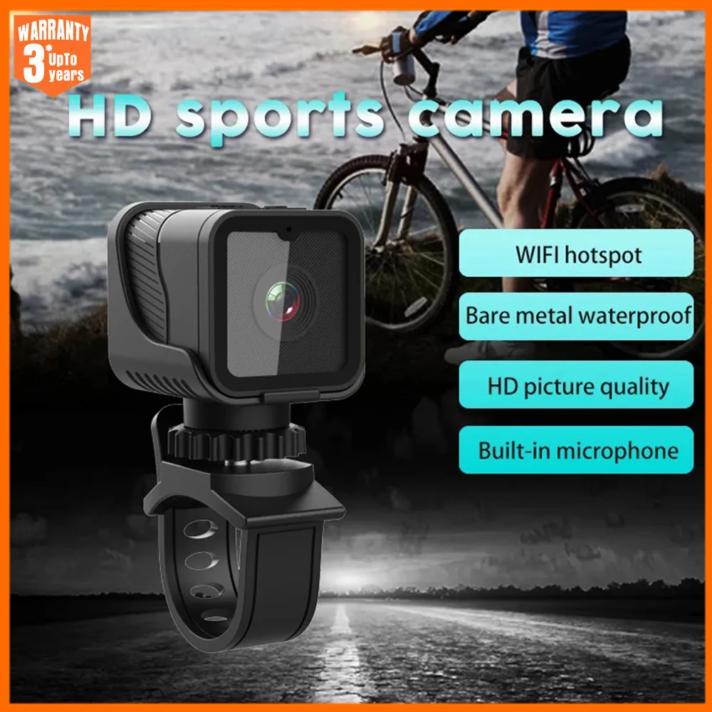 1080P HD Portable Sports Mini Camera with Hotspot WiFi Waterproof Camera, Motorcycle and Bike Driving Recorder