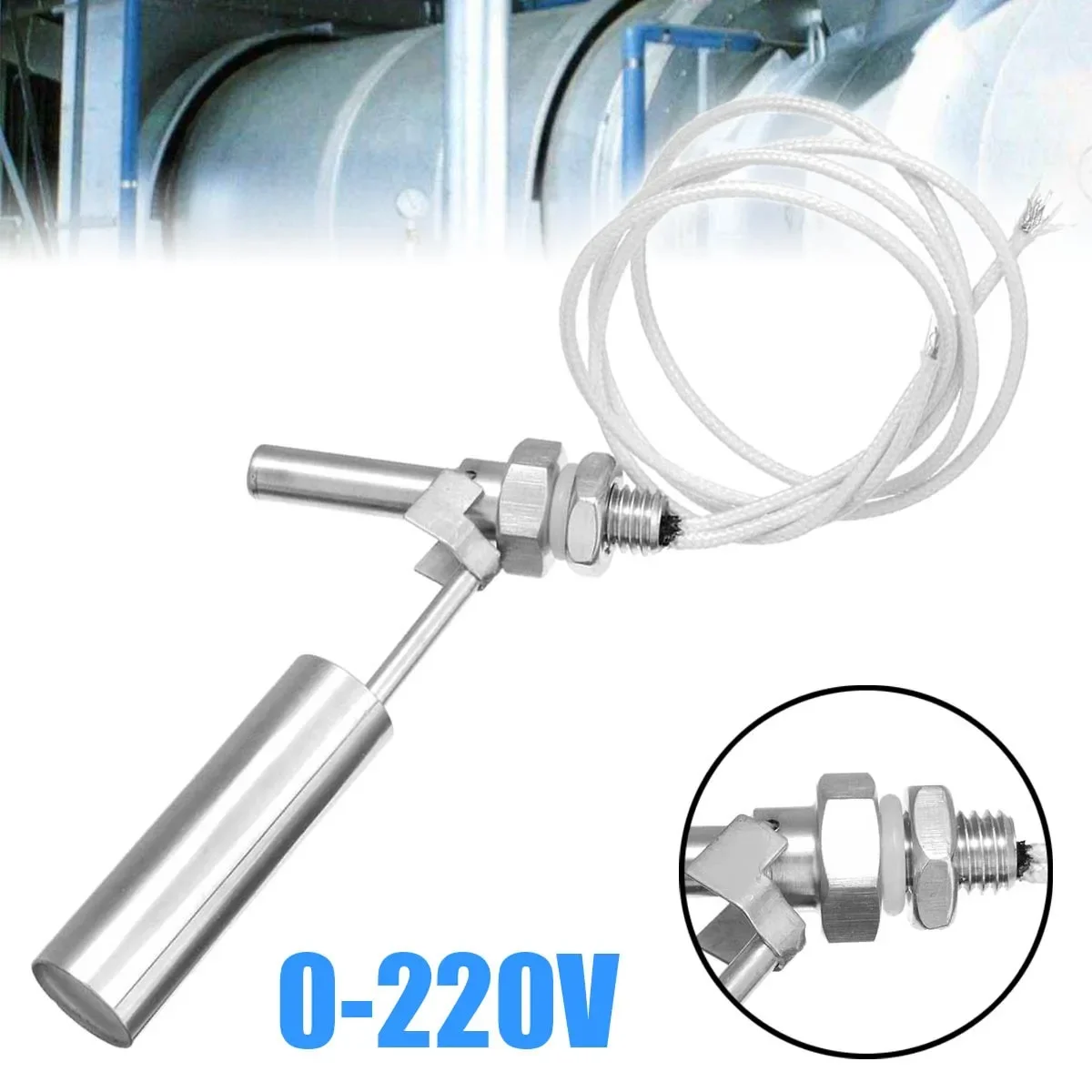 0-220V Stainless Steels Float Switchs Level Gauge M10 Thread For Waters Tower Waters Level Sensor Sensor De Nivel De Agua Tools