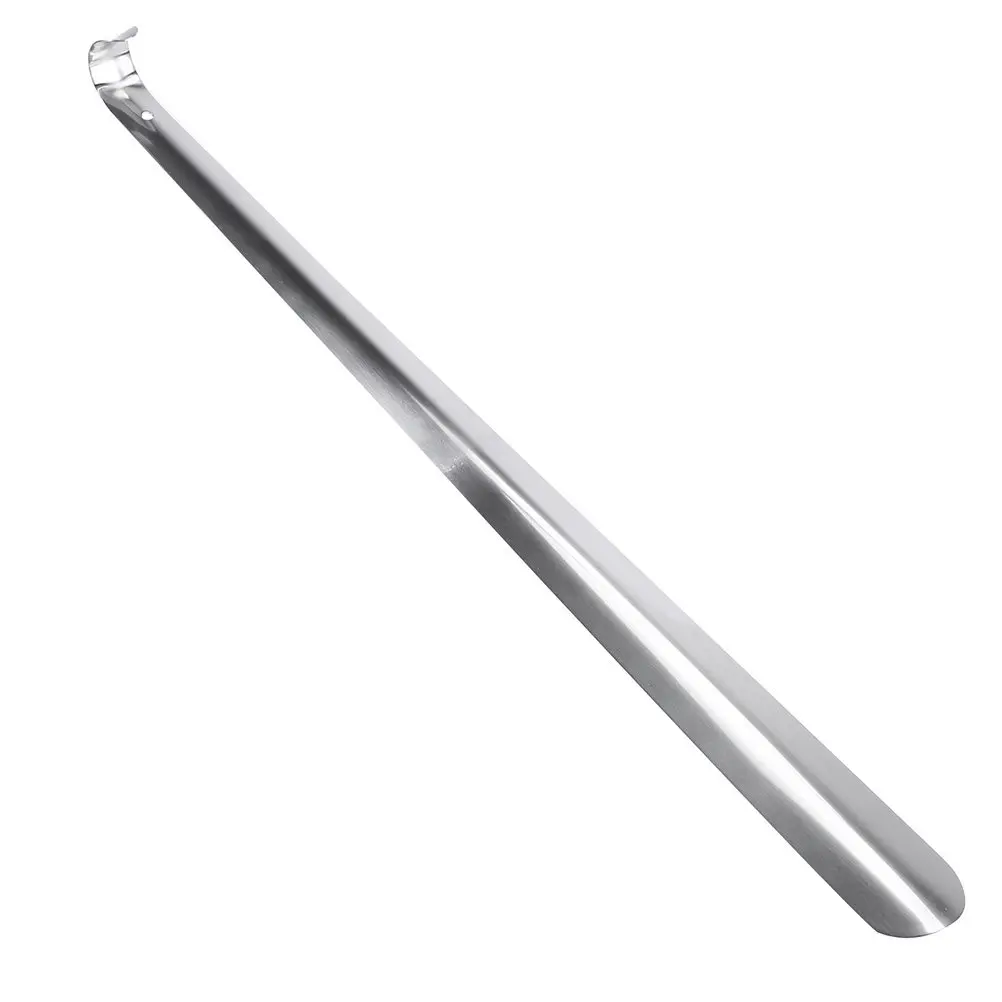 

1Pcs Stainless Footwear Lifter Shoe Horn Tool with Hanging Hook Ergonomic Curve for Comfort No Bend Needed Household Shoe