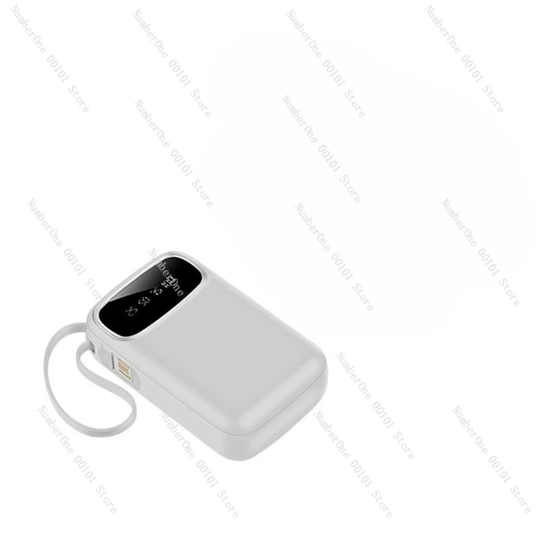 

Mini self-contained cable, large capacity 20,000 mAh power bank, fast charging mobile power supply