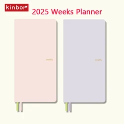 Kinbor 2025 Weeks Plan Notebook Pure Colors Agenda 52g BaChuan Paper Time Organizer Journal Self Discipline planificador semana