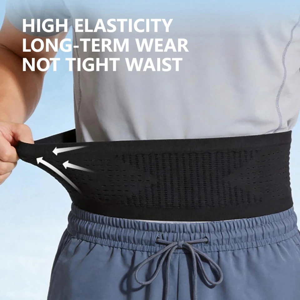 KoKossi Sports Waist Bag Seamless Invisible Elastic Multifunction Phone Fitness Running Lightweight Breathable Belt Bag Pocket image 4