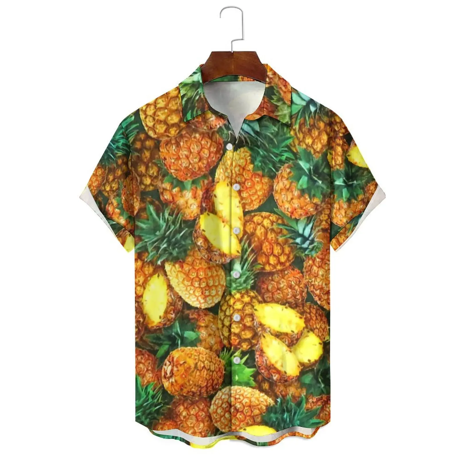 

Men's/Women's Summer Fashion Loose Casual Breathable Cartoon Fruit Illustration Print Style Variety Short-Sleeved Shirt