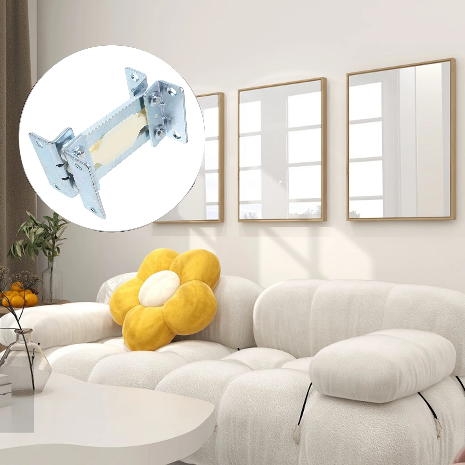 

Silver Upholstered Hinge Armrest Adjuster Concealed Folding Sofa Bed Hinge Adjustable Backrest Headrest Sofa Armrest Support