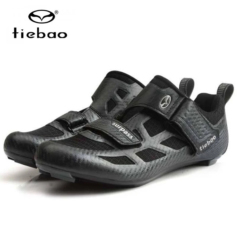 

TIEBAO New Arrival Cycling Shoes Racing Road Bike Shoes Mesh Upper Breathable Cycling Sneakers Triathlon Riding Men Shoes