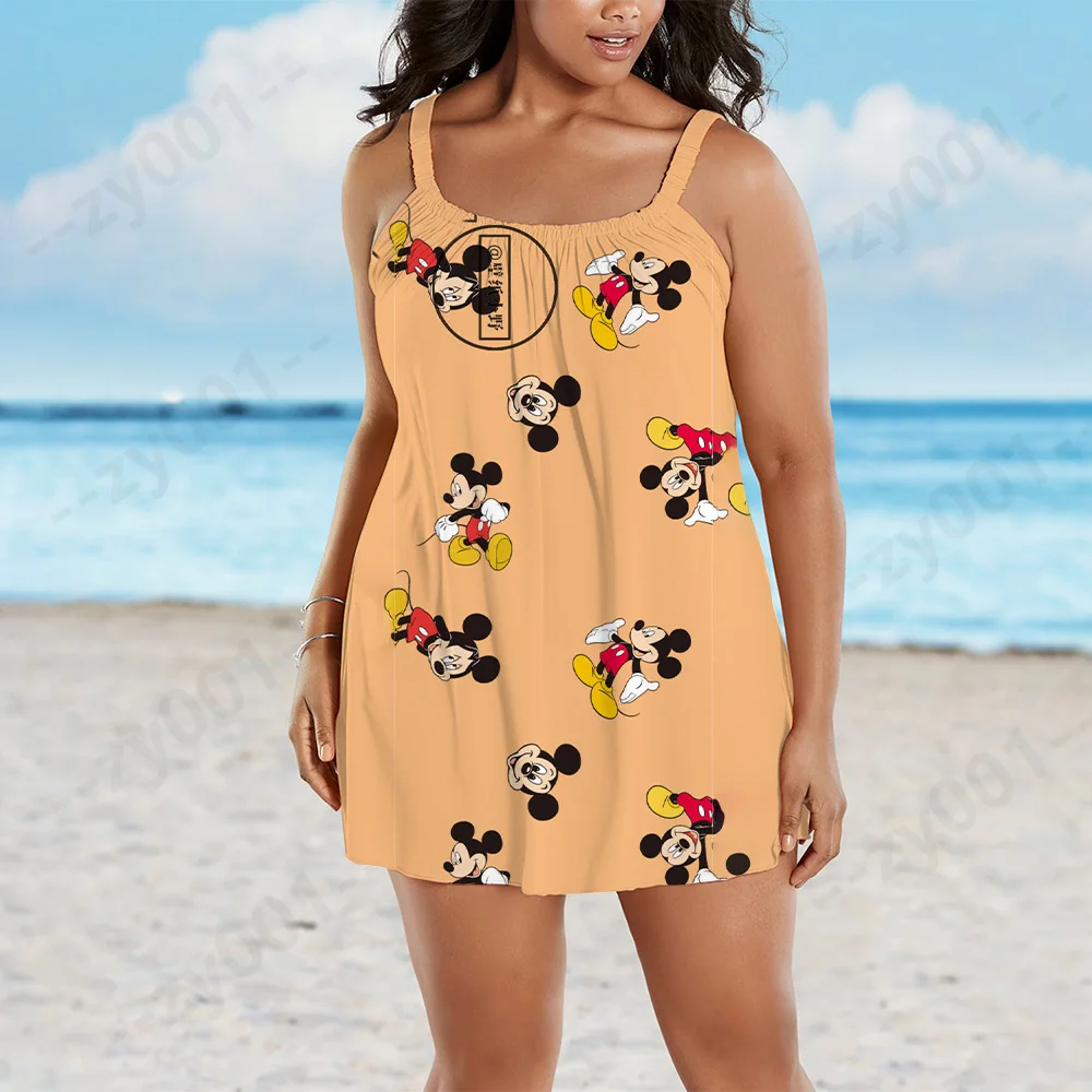 Vestido de noche de talla grande para mujer, ropa elegante de Disney para primavera y verano, 2022