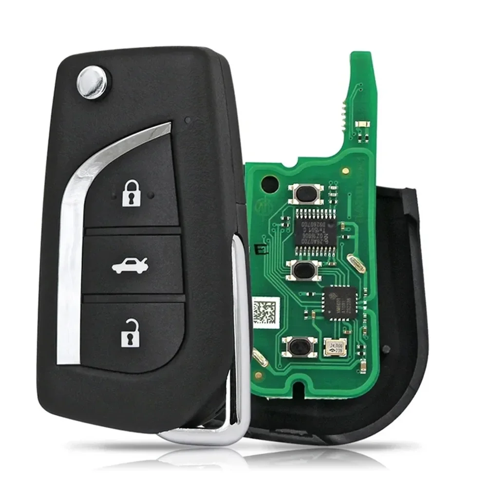 

5 шт. Xhorse XNTO00EN VVDI беспроводной 3-кнопочный автомобильный дистанционный ключ универсальный авто