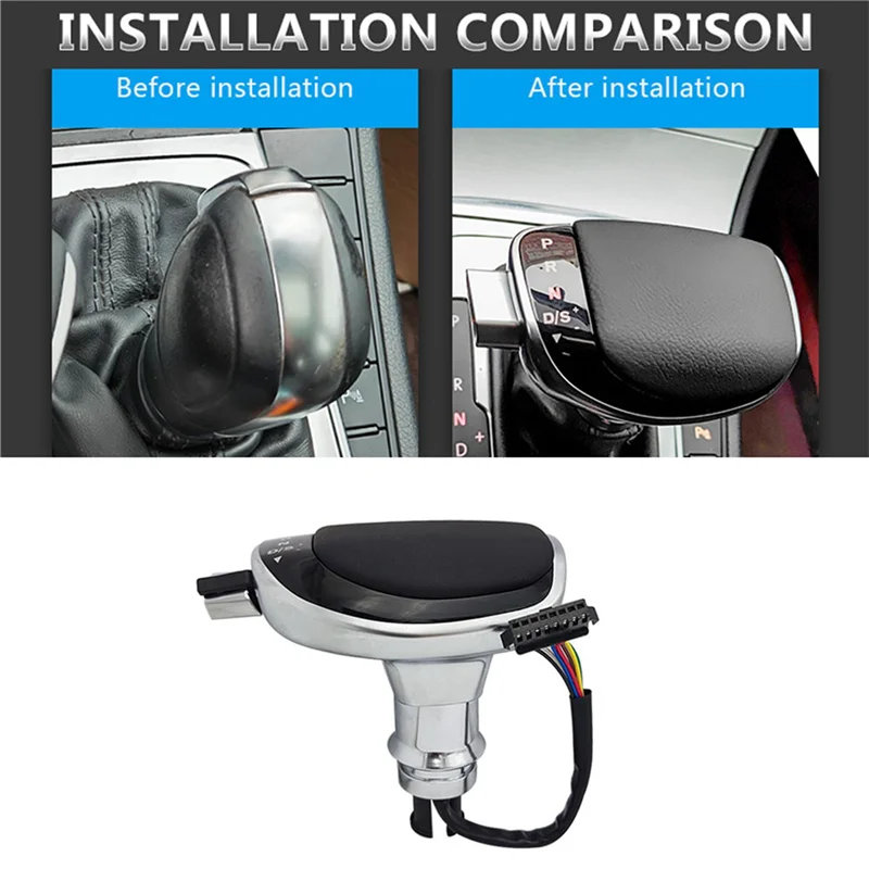 رأس ناقل الحركة الضوء الأحمر LED DSG Shift Knob وحدة التحكم المركزية ناقل الحركة التلقائي لـ-VW Passat B8 Golf 7 MK6 Touran-POLO CC—L49A