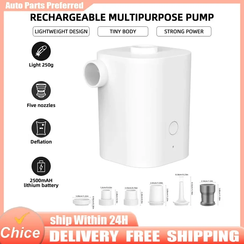 

Air Pump Wireless Air Compressor Camping Inflatable Deflate Beds Mats Swimming Ring Mini Portable Outdoor Inflator