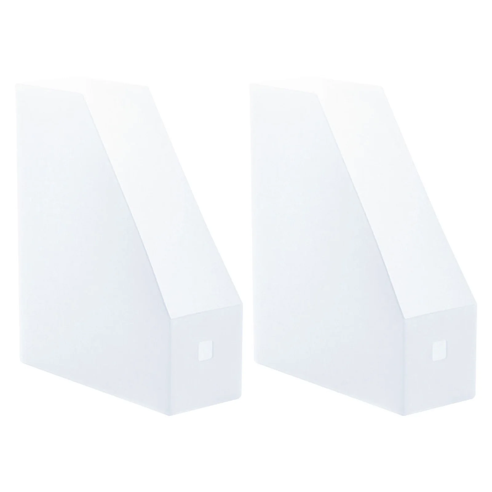 2Pcs Document File Rack High Hardness Thickened Plastic Multipurpose Desktop Organizer Office Storage Holder File Shelf