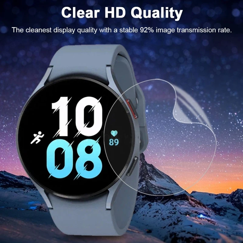 Film hydrogel souple pour Samsung Galaxy Watch 5, protecteur d'écran de montre, 44mm