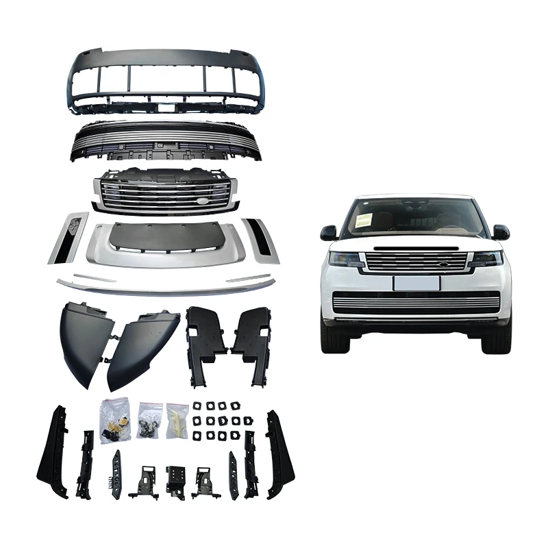 

2024 Car Modification Upgrade Front Bumper Grille Mudguard Side Air Vent Body Kit For Executive Bolt-On UniversalBody Kit Full