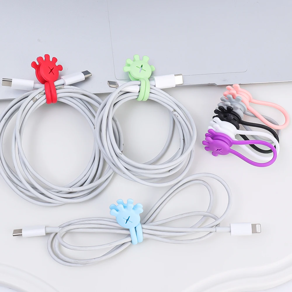 Magnetic Cable Ties Reusable Cable Organizers Earbuds Cords USB Wire Management Keeper Wrap Ties Straps Fridge Magnets Home