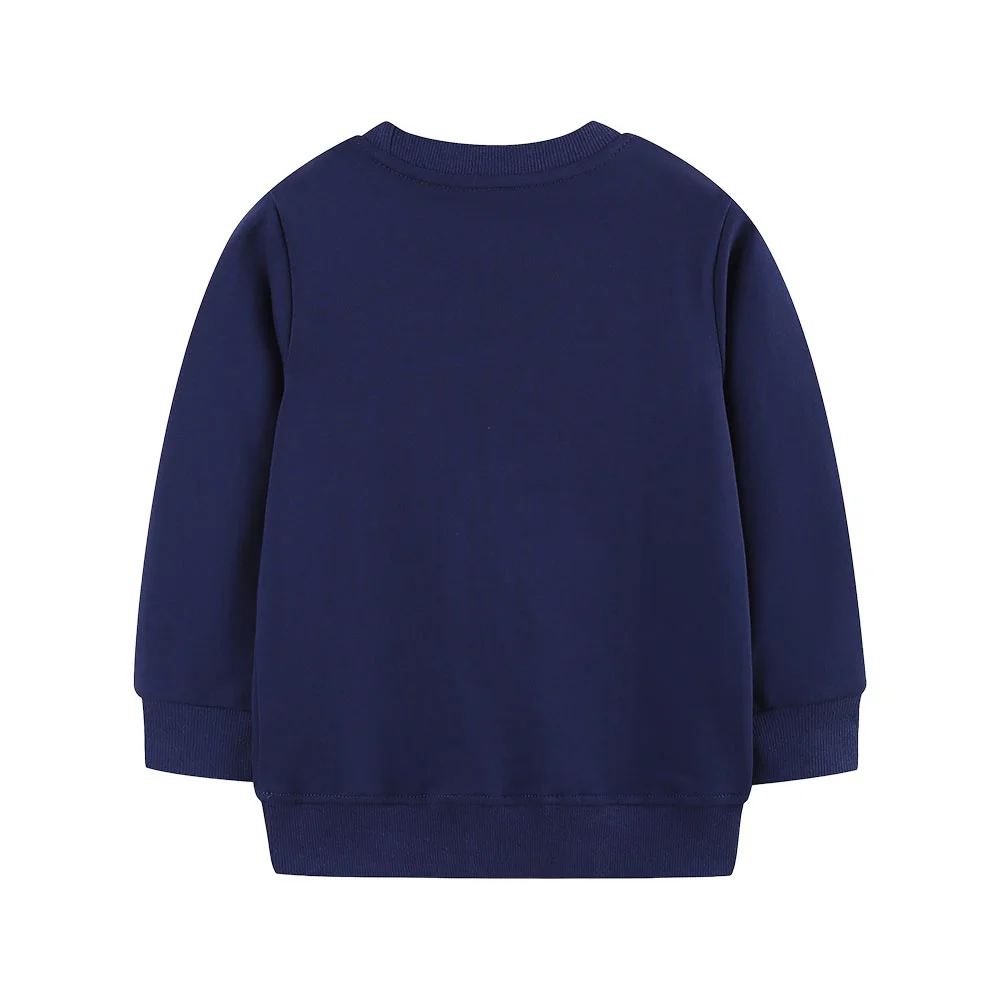 Jumping Meters 2-7T Crab Embroidery Boys Girls Sweatshirts Long Sleeve Sea Animals Autumn Winter Children's Clothes Baby Tops