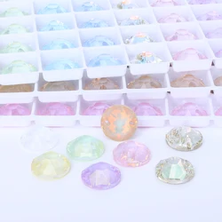 8/10/12MM XIRIUS Round Glass Sew-on Rhinestones Crystals Flatback Sewn Rhinestone Clothing Wedding Dress Sewing Accessories