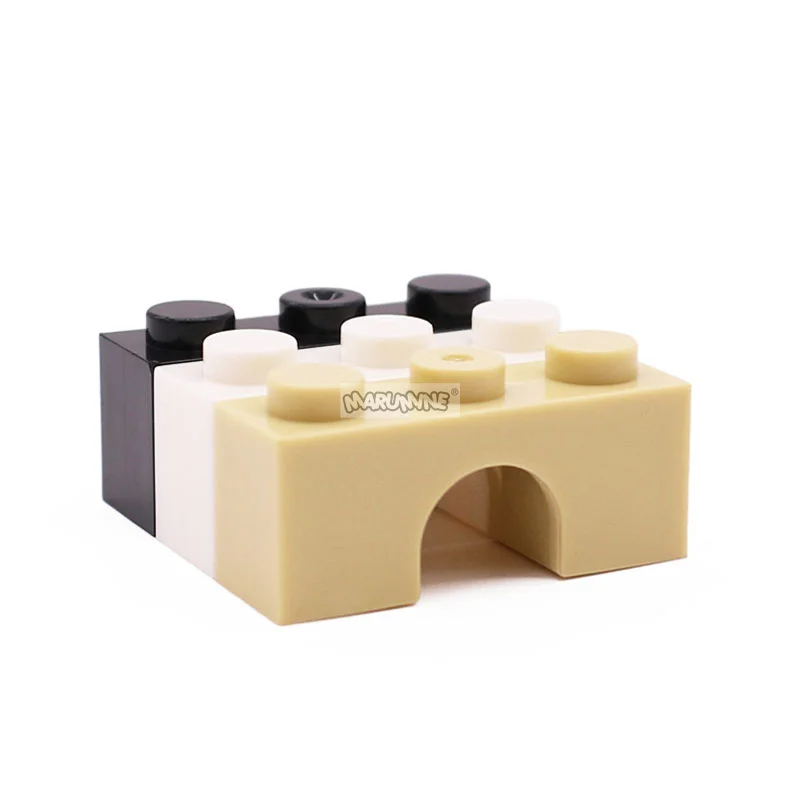 Marumine 1x3 Arch Assembles Particles Compatible 4490 30PCS MOC Building Blocks kit Accessories Educational Toy For Children