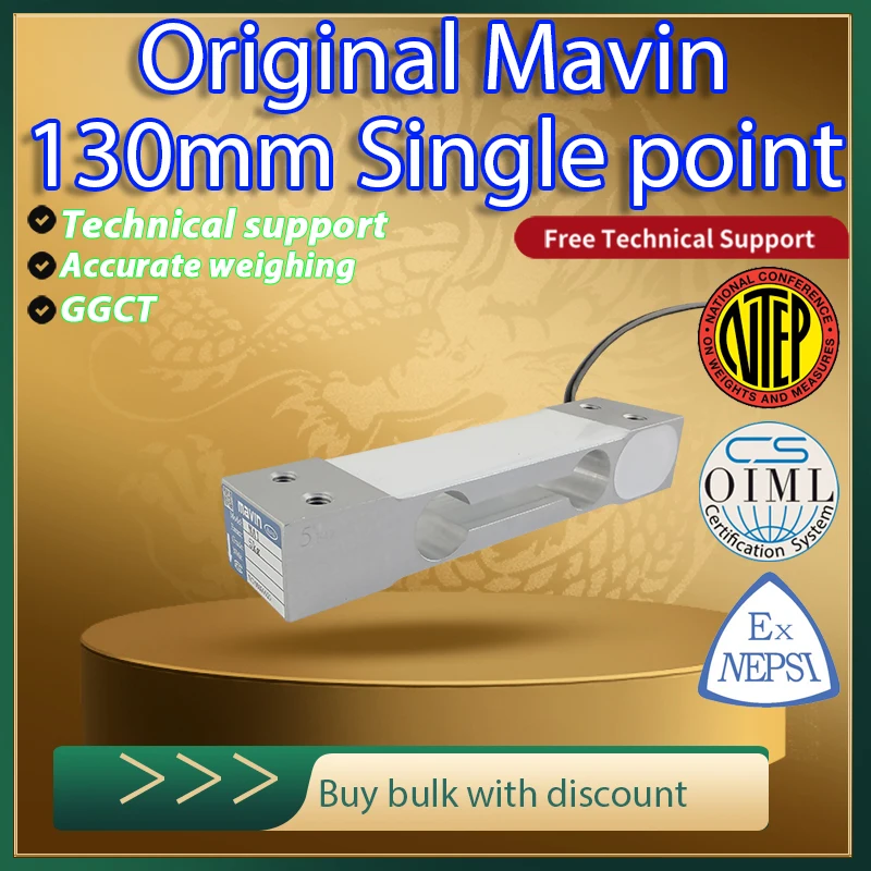 Original MAVIN ZZPH1 Hochpräzise Einzelpunkt-Wägezelle 5kg 20kg 50kg Aluminiumlegierung Gewichtssensor für Plattformwaagen OIML C3