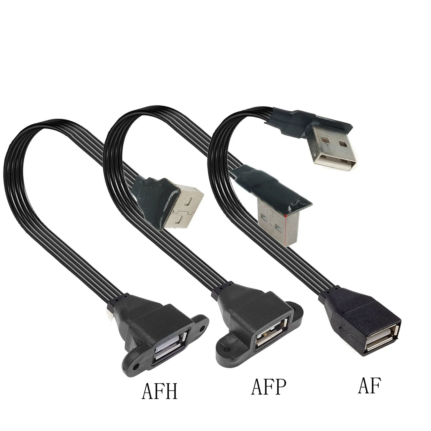 Ultra short and ultra-thin USB data cable, hidden flat cable, USB2.0 male to female extension cable 0.1M 0.2 meters 0.3 meters