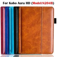 PU Leather 6.8 Inch E-Reader Cover Shockproof Auto Sleep/Wake Full Protective Shell Colorful Ultra Slim for Kobo Aura H2O HD