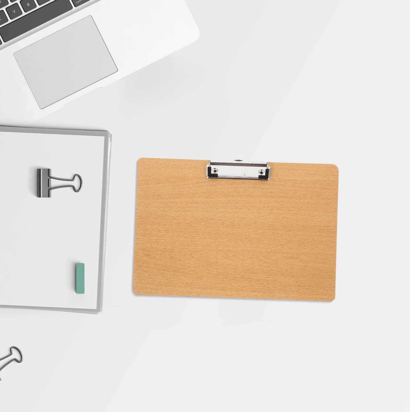 A4 Density Board Clipboard Metal Clip Smooth Surface For Office Study Drawing Notetaking File Organizer Document Holder