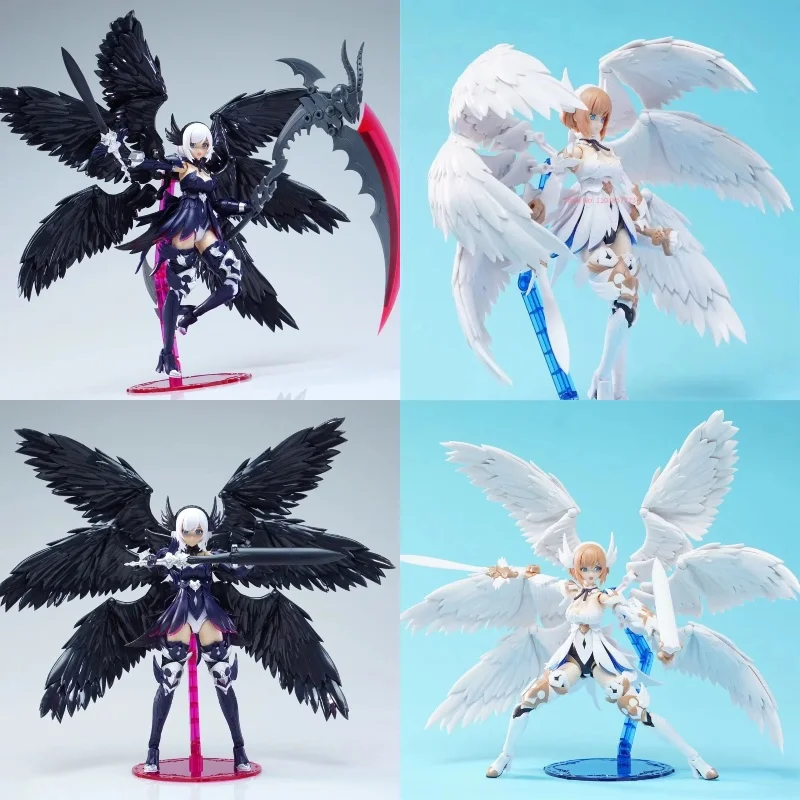 Cool Fengyu Six Winged Black Angel Six Winged White Angel Arcanadea Special Hair Sickle Mobile Doll Collectible Models As Gifts