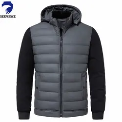 Men's Thickened Parka Coat Outdoor Warm Cotton Coat Winter Men's Windproof Hooded Waterproof Casual Fashion Jacket