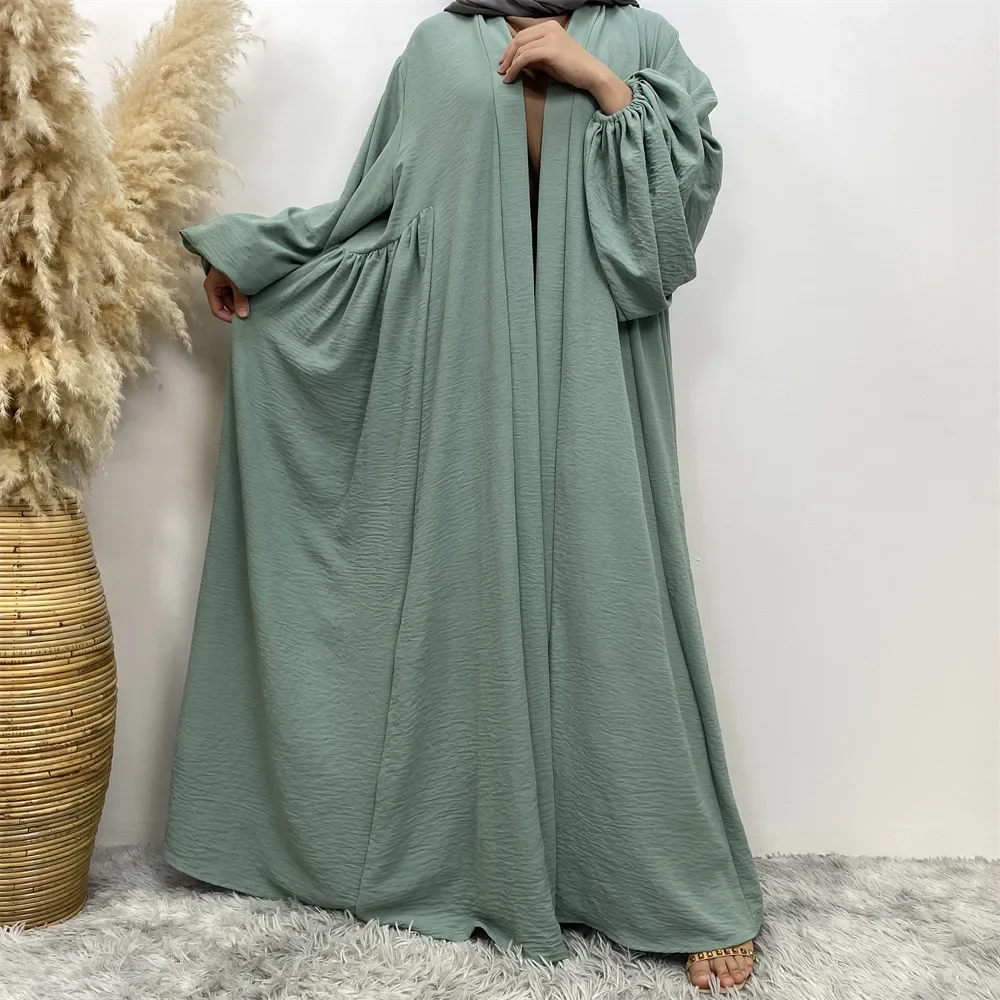 

Ramadan Open Abaya Muslim Women Maxi Dress Dubai Turkey Kaftan Eid Islam Clothing Marocain Femme Caftan Kimono Cardigan Jalabiya