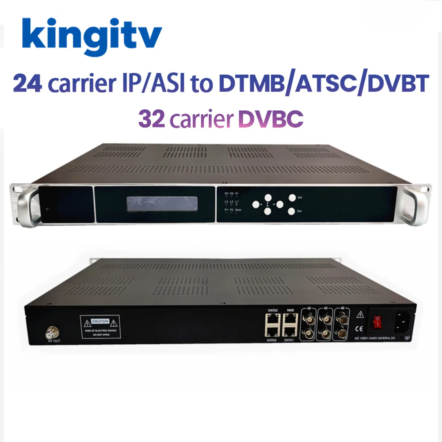 

32-in-1 digital cable TV IPTV tuner high-definition MI IP to analog RF modulator Cable TV 16-channel ISDB-T DVBT Pal BG/DK NTSC