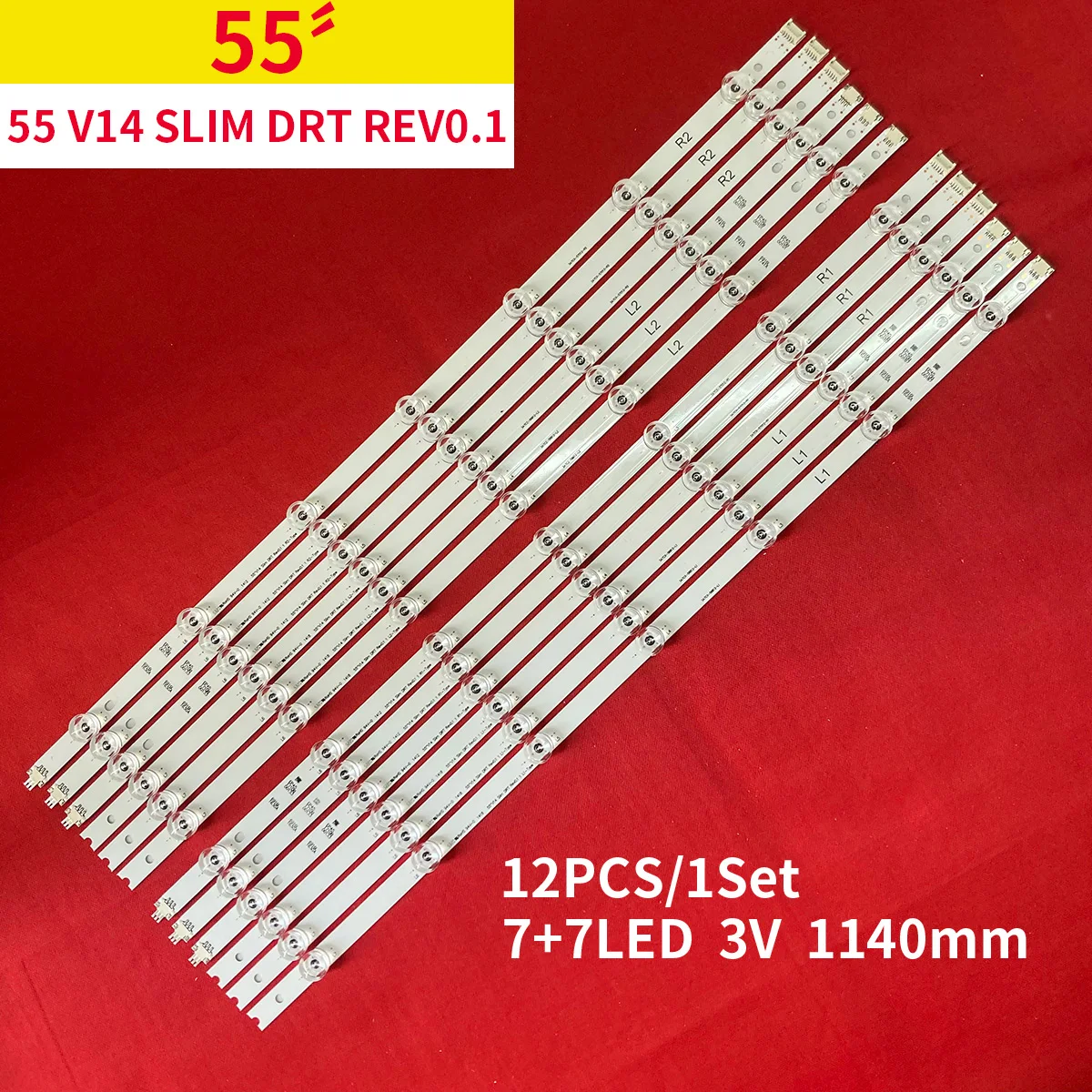 

NEW 6916L-1629A 55" V14 SLIM DRT REV 0.0 1 TYPE LED Backlight Strip for 55LB670V 55LB671V 55LB673V 55LB675V 55LB690V 55GB7800