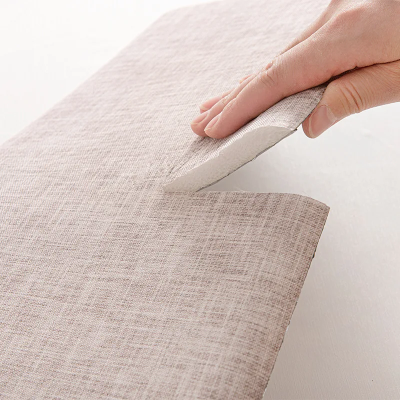 23x50cm5Pcs Thickened Foam Wall Sticker for Bed Headboard Cabinet Doors Peel and Stick DIY Dirt-resistant Protection for Tenants view 3