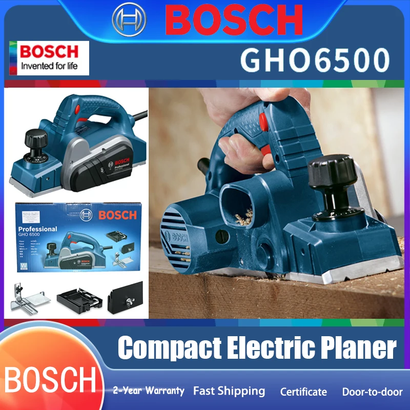 

Bosch GHO6500 Compact Electric Planer 220V 650W Professional Power Tool HSS Electric Planer Blade