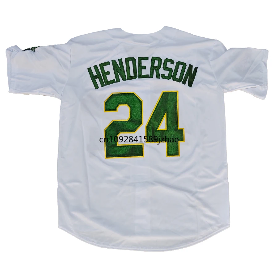 Rickey Henderson Jersey American Oakland Retro Baseball Jerseys 33 Jose Canseco Jersey 34 Rollie Fingers Jersey Us Mens M-3XL