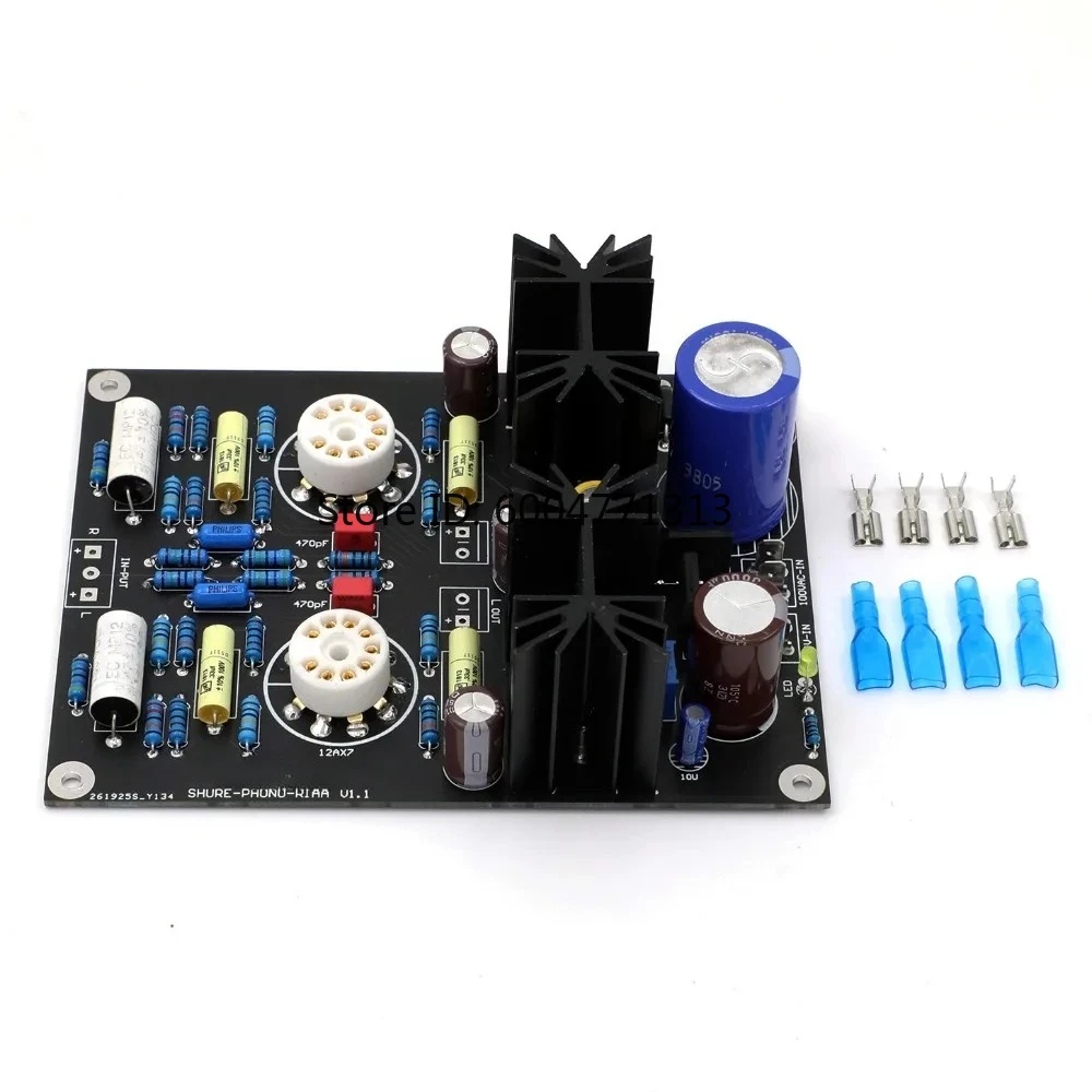 12AX7 Tube MM Phono Turntable Preamplifier HiFi Stereo Audio Finished Amplifier Device For LP Vinyl Record Player