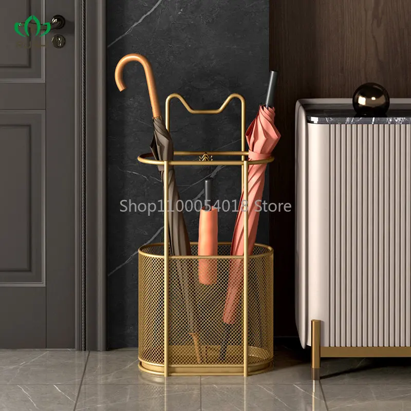 Umbrella Stand Home Doorway Umbrella Storage Bucket Hotel Lobby Umbrella Bucket Creative Nordic Light Luxury Umbrella Bucket