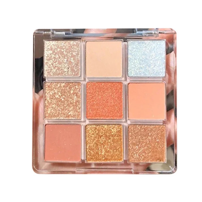 9 Colors Shiny Eyeshadow Palette Waterproof Glitter Diamond Eye Shadow Cosmetic