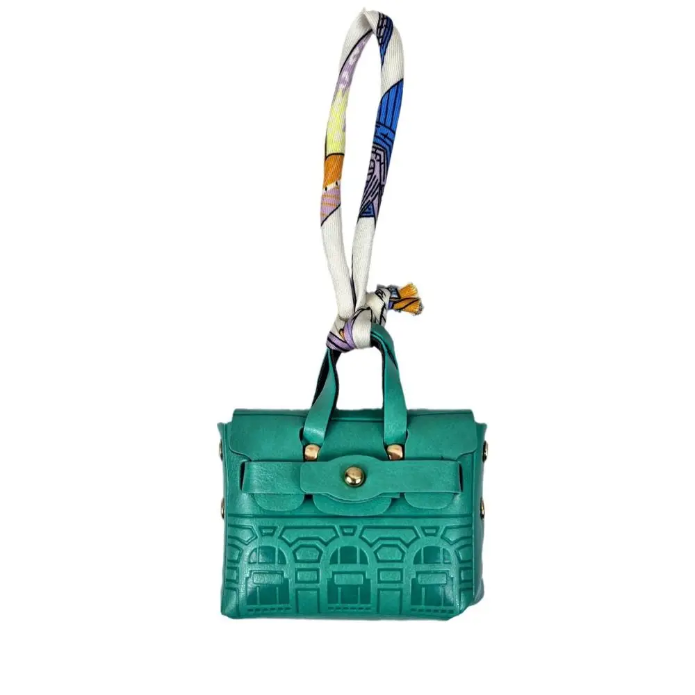 

Coin Purse House-shaped Mini Earphone Bag Portable Handheld Leather Coin Small Bag Bag Charm Fashionable Luxury Handbag Keychain
