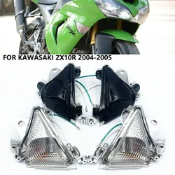 Front LED Turn Signal Indicator For KAWASAKI ZX-10R ZX10R 2004-2005 Motorcycle Accessories Light Blinker Lamp