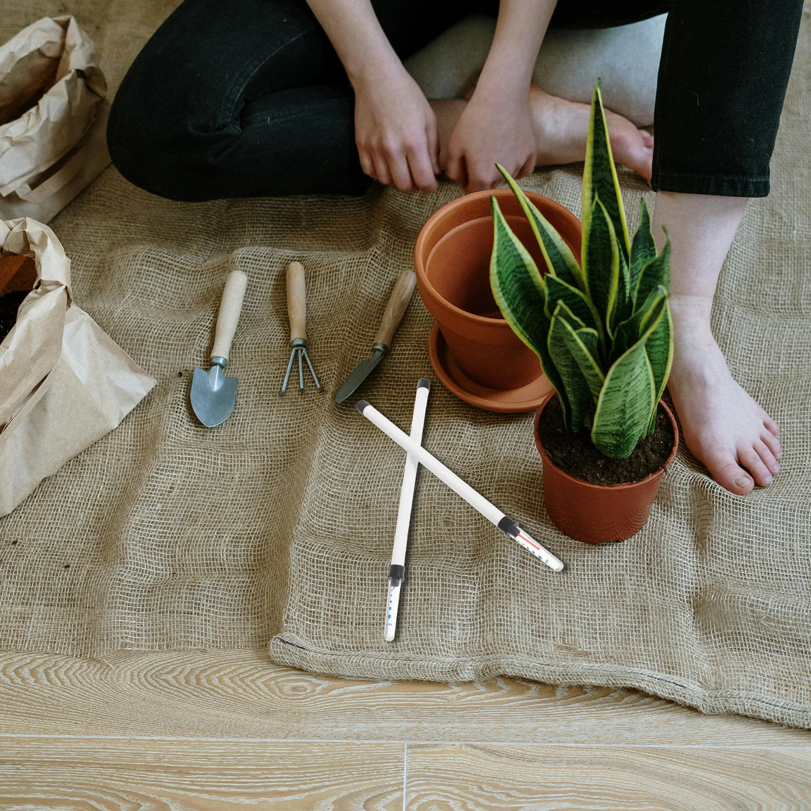 

2 шт. счетчик воды для растений, индикатор влажности для растений, простой в использовании датчик уровня воды с системой оповещения в буях для помещения